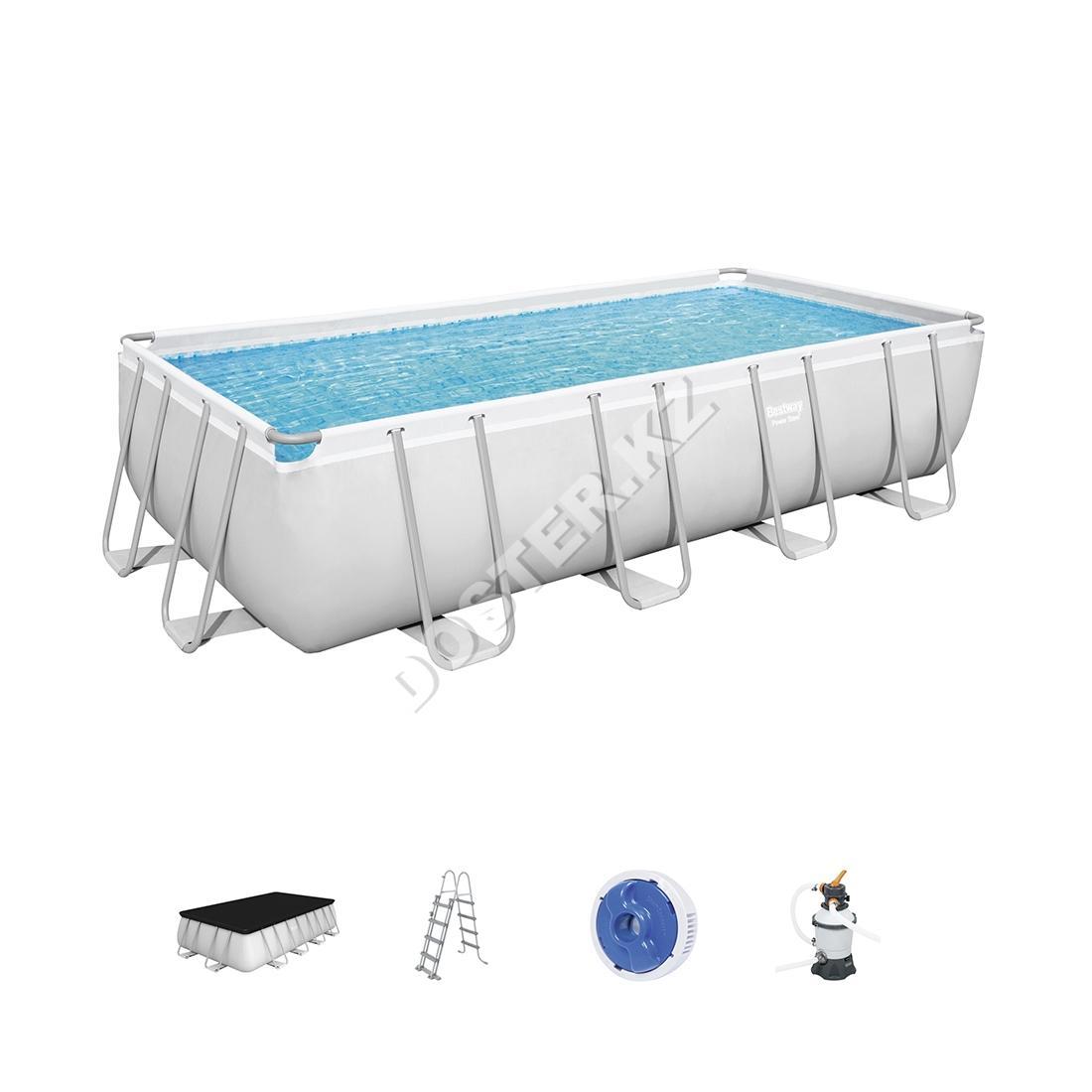 Каркасный бассейн Bestway 488х244х122см с песочным фильтр насосом, фото 1