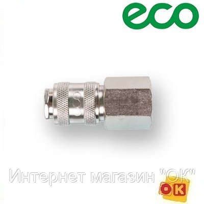 Быстросъемное соединение 1/2" ("мама") х внутр. резьба (сталь) ECO, фото 2