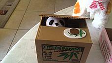 Уценка (товар с небольшим дефектом) Копилка Панда-воришка, фото 2