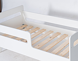 Кровать подростковая «Wooden bed - 4», (белый), фото 2