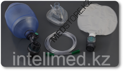 Мешок для ручной ИВЛ типа Амбу, для детей (педиатрический), одноразовый, V 550 мл, с резервуарным мешком из - фото 1 - id-p92821475