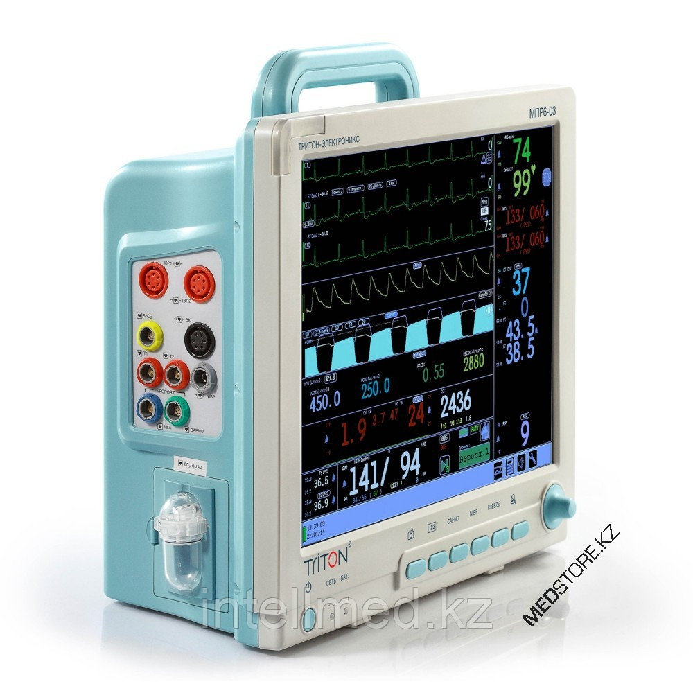 Монитор прикроватный реаниматолога и анестезиолога переносный МПР6-03, КОМПЛЕКТАЦИЯ Р3.19 (Тритон-ЭлектроникС - фото 2 - id-p92826082
