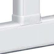 Плоский отвод с переходом на кабель-канал шириной 105 мм