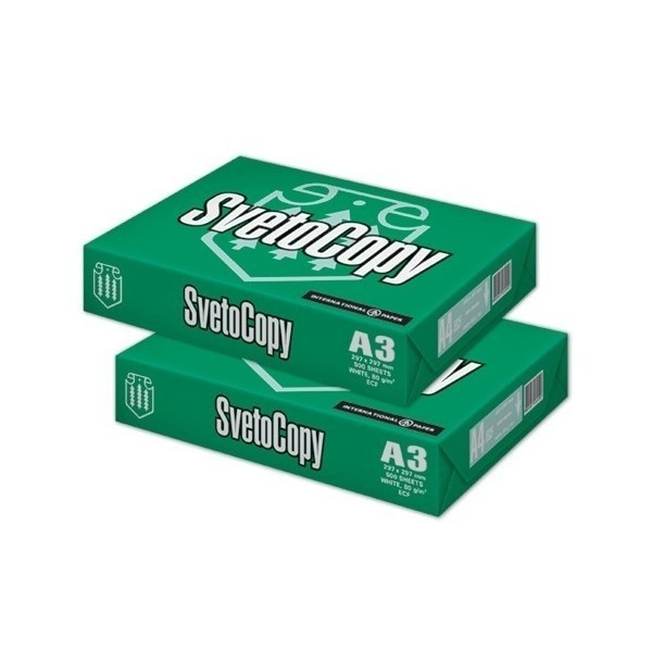 Бумага "Svetocopy" формат А3, пл-ть 80 гр/м2, 500 лист/пач, белизна по CIE143% класс С