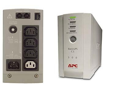 APC BK500EI ИБП Back UPS CS 500VA, USB, 3+1розет., самодиагностика, защита RJ-11 - фото 1 - id-p10764730