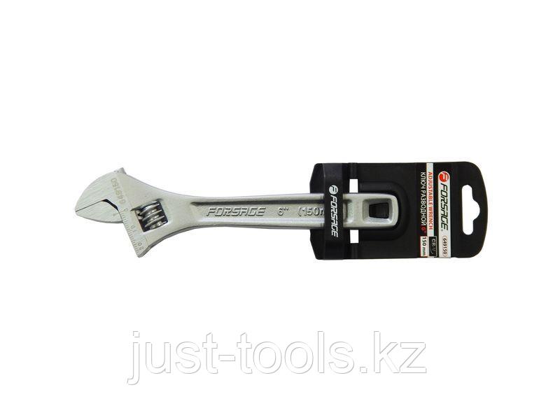 Forsage Ключ разводной Profi CRV 10"-250мм (захват 0-30мм), на пластиковом держателе Forsage F-649250 5491