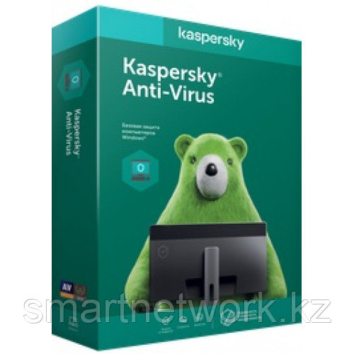 Kaspersky Anti-Virus 2 устройства 1 год - продление онлайн