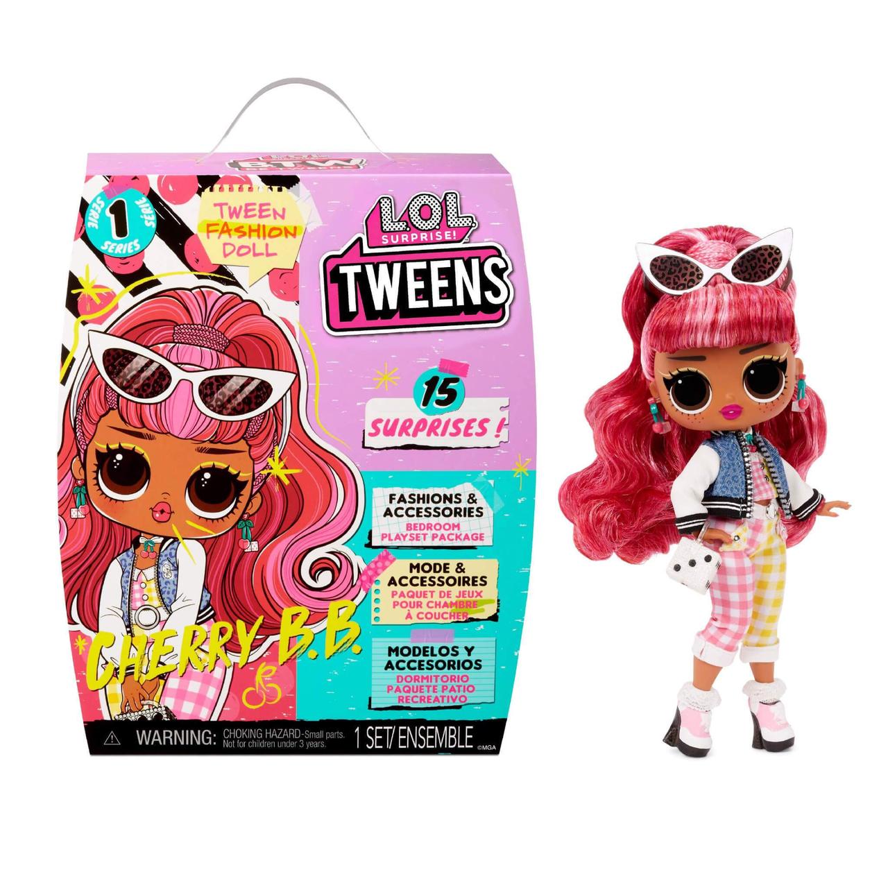 Кукла L.O.L. Surprise! Tweens Fashion Doll Cherry BB 15 сюрпризов