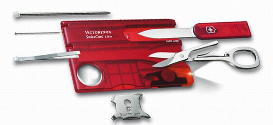 Набор VICTORINOX Мод. SWISSCARD LITE RUBY - 13 функций, R 18912 - фото 1 - id-p92909716