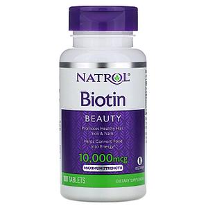 Natrol Biotin 10000 мкг., 100 таблеток