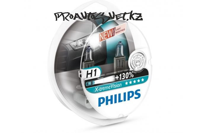 Галогеновая лампа PHILIPS H1 12258 X-Treme Vision+130 12V S2