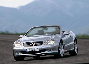 Переходные рамки на Mercedes-Benz SL-Class (R230) дорестайл (2001-2006) с Bosch AL 3/3R на Hella 3/3R