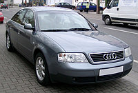 Переходные рамки на AUDI A6 (C5) II дорестайл и рестайл (1998-2004) для установки модулей Hella 3/3R