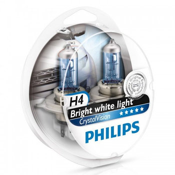 Галогеновая лампа PHILIPS H4 Cristal Vision W5W 12342S2
