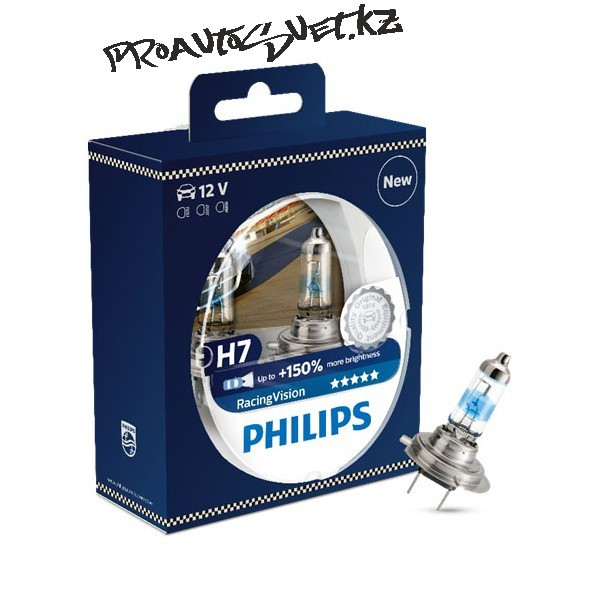 Галогенная лампа PHILIPS H7 Racing Vision 12972 RV 12V 55W PX26d S2