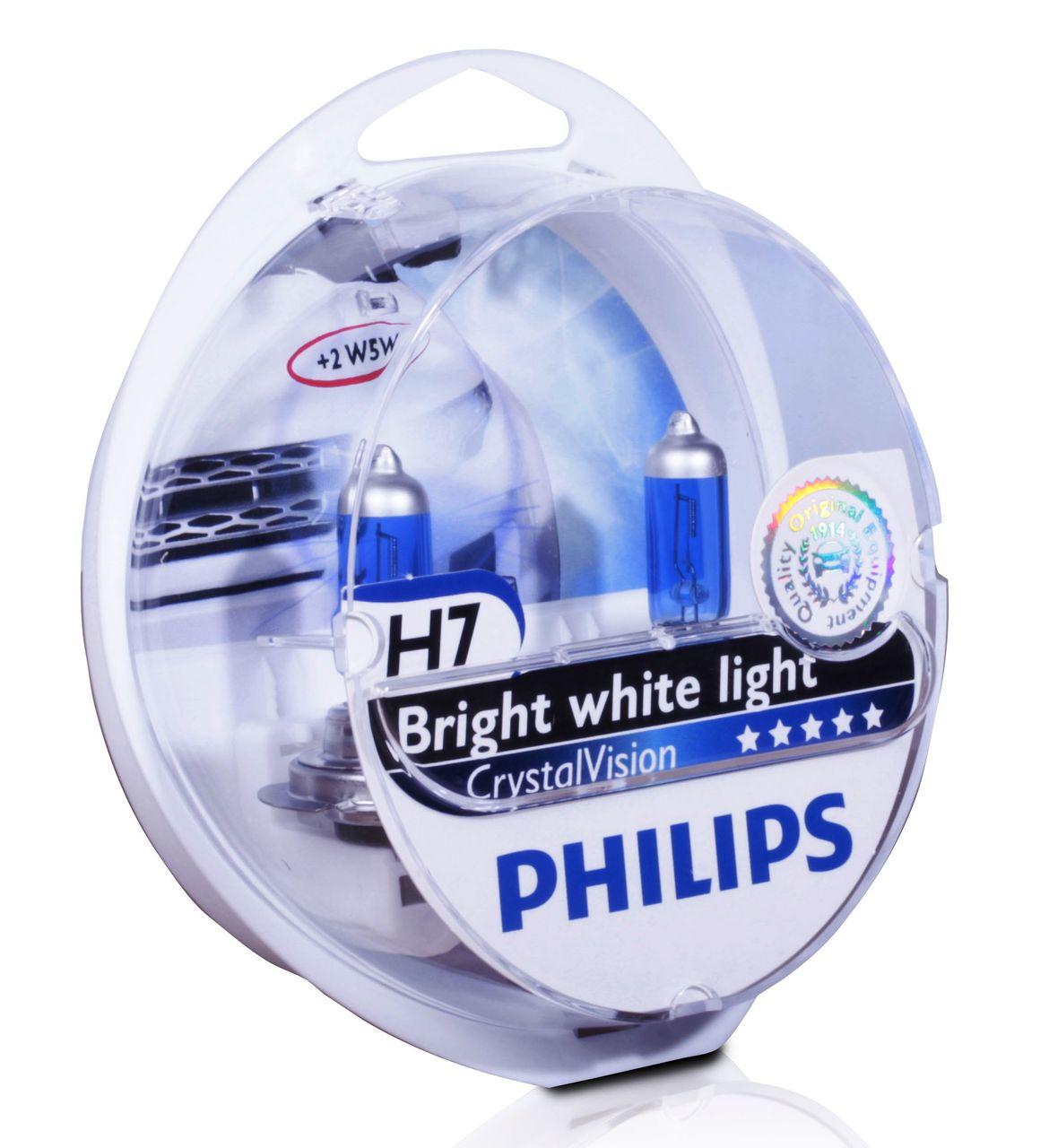 PHILIPS H7 /W5W Cristal Vision 12972 12V S2