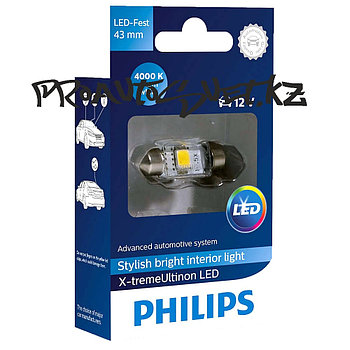 LED PHILIPS 43 mm 4000K X-treme Ultinon 12V 1W 129454000KX1