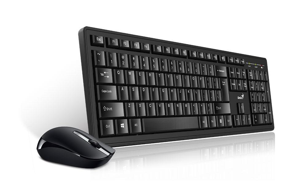 Genius KM-8200 Клавиатура + мышка беспроводные, Black, Smart