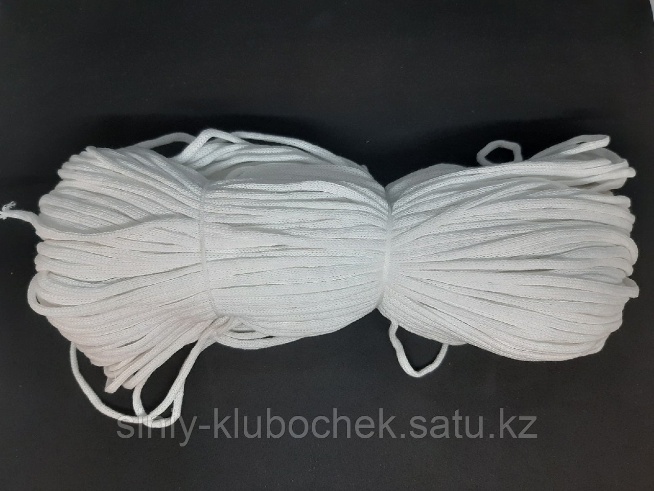 Хлопковый шнур без сердечника для вязания Белый - фото 1 - id-p92920280