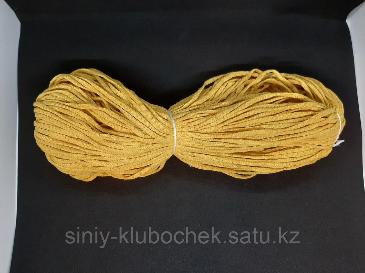 Хлопковый шнур без сердечника для вязания Желтый - фото 1 - id-p92920281