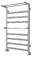 Полотенцесушитель Терминус Хендрикс+с полкой П9 500*896