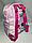 Школьный рюкзак для девочек "Glossy Bird( двухсторонний). Высота 41 см, ширина 30 см, глубина 14 см., фото 3