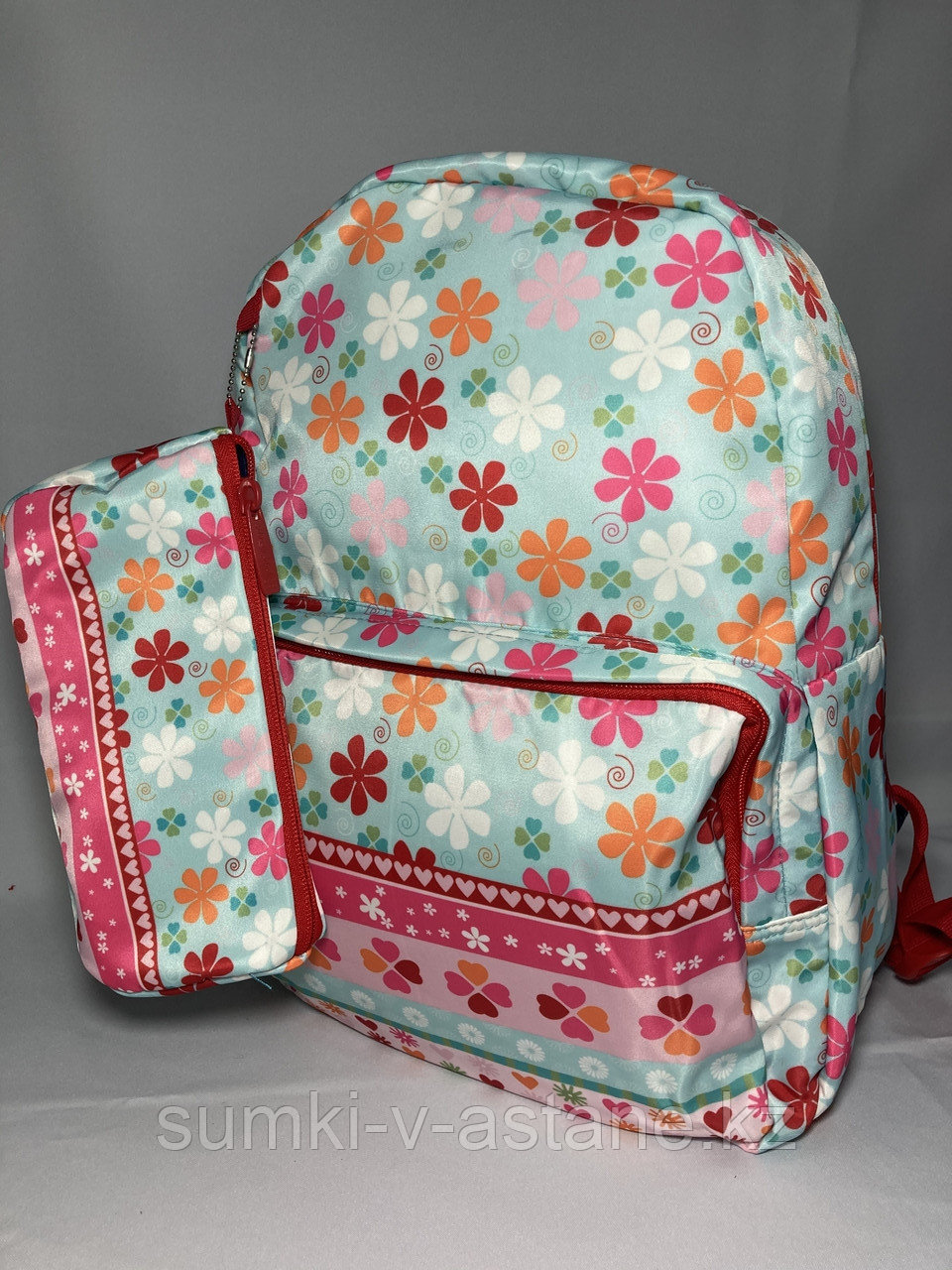 Школьный рюкзак для девочек "Glossy Bird" двухсторонний (высота 41 см, ширина 30 см, глубина 14 см)