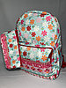 Школьный рюкзак для девочек "Glossy Bird". Двухсторонний. Высота 41 см, ширина 30 см, глубина 14 см.