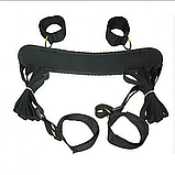 Бондаж с наручниками черный, фото 5