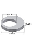 Плита перекрытия колодца ПП10-2 (для КС10.)