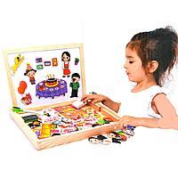 Двусторонняя магнитная доска с фигурками "День рождения"