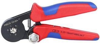 Пресс- клещи для опрессовки наконечников 0.25-10 мм² (шестигранный профиль обжима с рифлением)