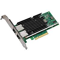 Сетевая карта Intel X540-T2, 10 Gigabit Ethernet, Dual Port, RJ-45, PCI-E x8, iSCSI, FCoE, NFS, VMDq