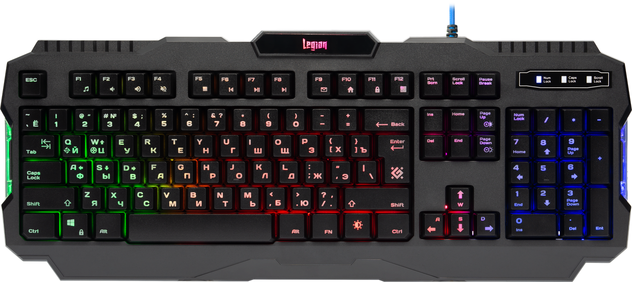 Проводная игровая клавиатура Defender Legion GK-010DL, черный - фото 1 - id-p92940045