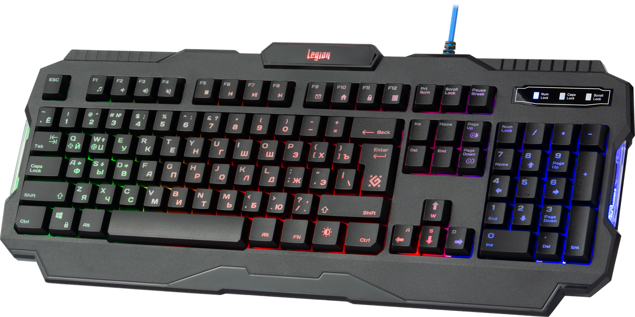 Проводная игровая клавиатура Defender Legion GK-010DL, черный - фото 4 - id-p92940045