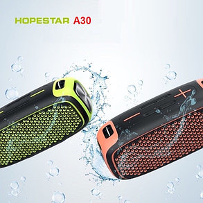 Портативная колонка Hopestar A30 Pro с беспроводным микрофоном в комплекте!! Комбинированная(Серый+желтый), фото 2