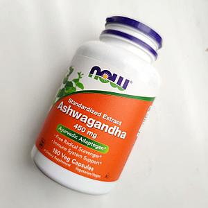 Ашваганда Now Foods 450 мг., стандартизованный экстракт ашвагандхи