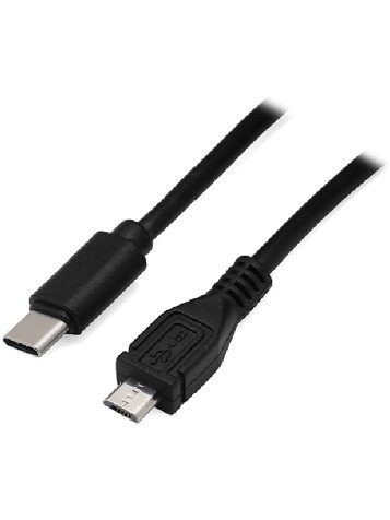 Кабель Cablexpert micro USB - USB Type-C 1 м CCP-USB2-mBMCM-1M Черный - фото 1 - id-p92946567
