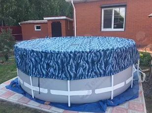 Защитный чехол на бассейн текстильный d-3.54м