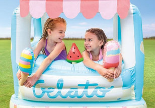 Игровой центр надувной «Кафе-мороженое Gelato» с бассейном INTEX 48672 {127 х 102 х 99 см}, фото 3