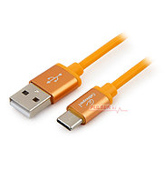 Кабель USB, Cablexpert CC-S-USBC01O-1M, 1.0м оранжевый