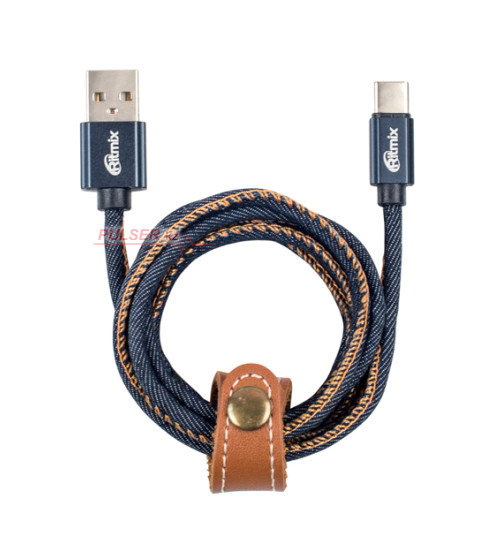 Кабель USB, Ritmix RCC-437, 1.0м синий