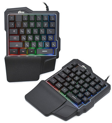 Клавиатура дополнительная игровая USB, Ritmix RKB-209BL, Черный