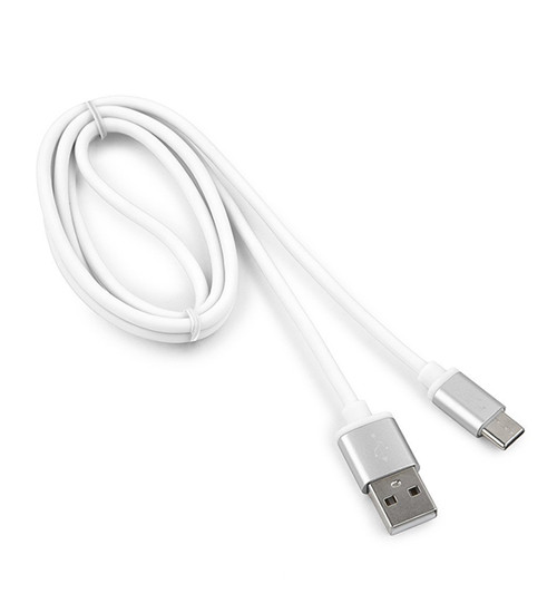 Кабель USB, Cablexpert CC-S-USBC01W-1M, белый