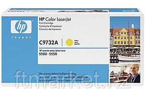 HP C9732A Toner Cartridge Yellow for Color LaserJet 5500/5550, up to 12000 pages.