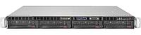 Сервер Supermicro 813MFTQC\X11SCL-F Rack 1U 4LFF/4-core intel xeon E-2124 3.3GHz/no RAM/no HDD hs/RAID