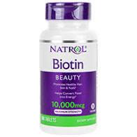 Биотин 10000 мкг 100 таб витамины для волос Natrol (USA)