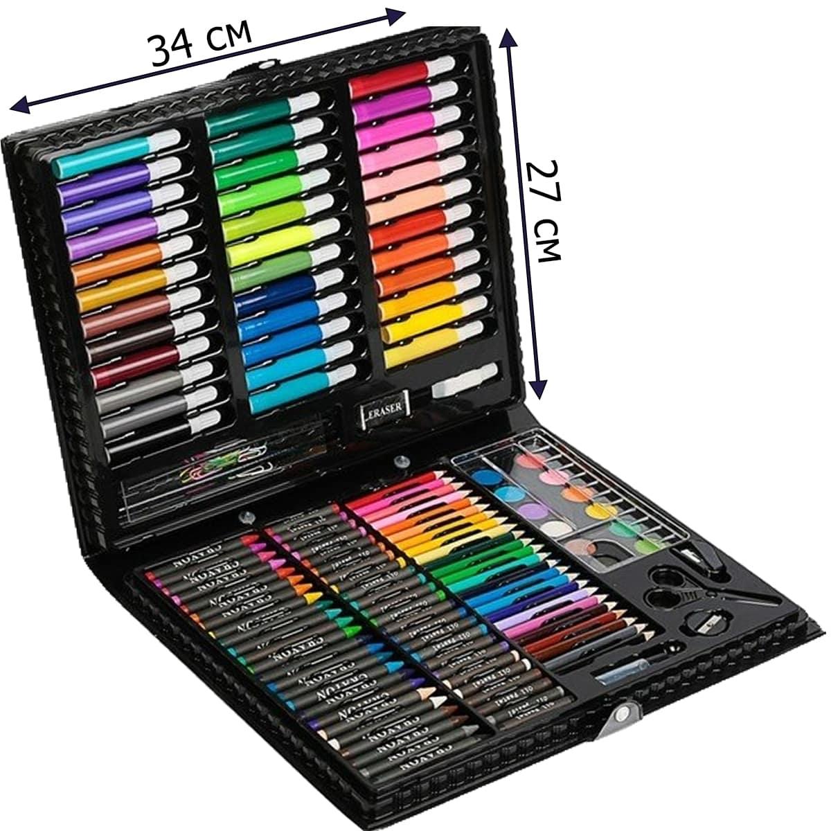 Набор для рисования Artistic Set 150 pieces фломастеры мелки карандаши краски черный - фото 2 - id-p92962392