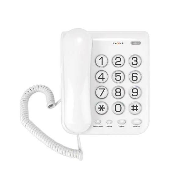 Телефон проводной Texet TX-262 серый - фото 1 - id-p92962956