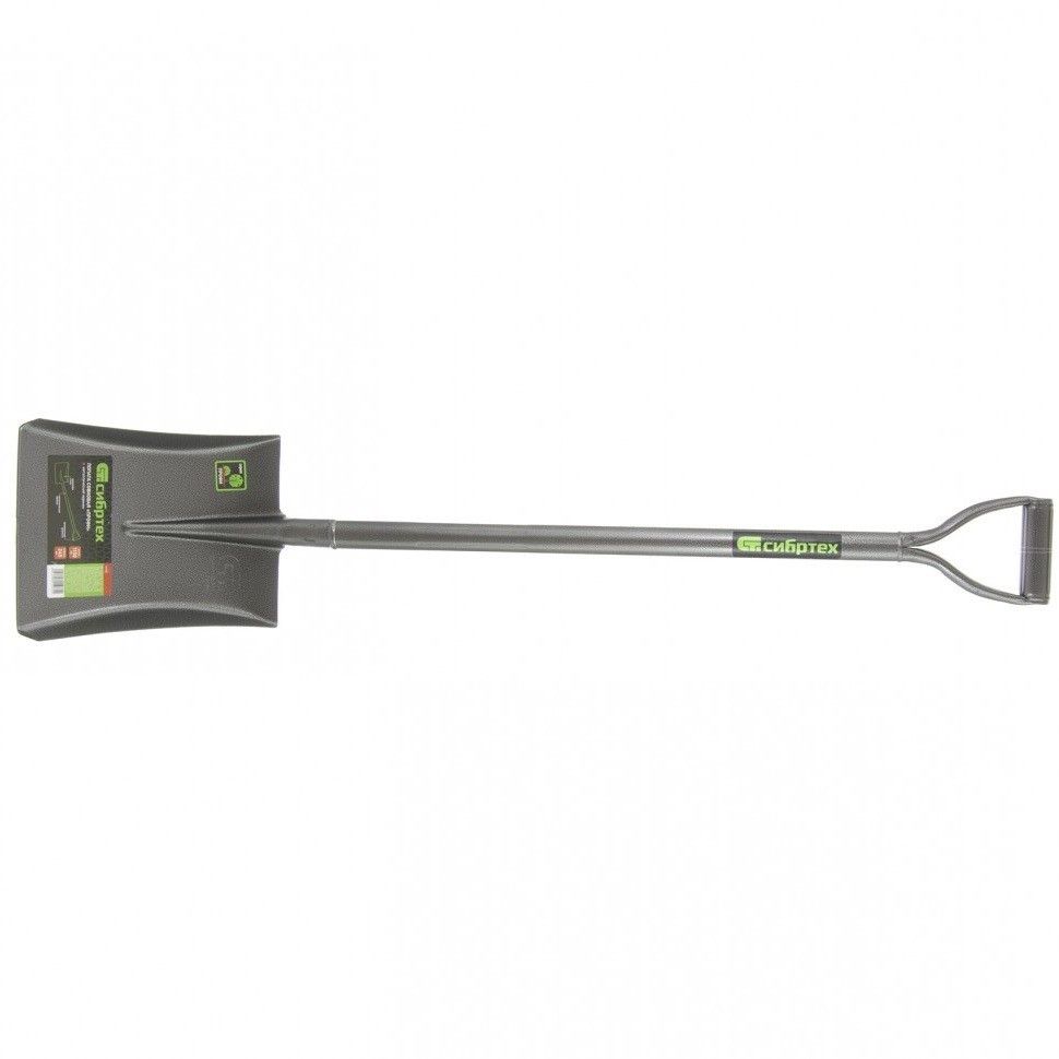 Лопата совковая, 245 х 295 х 1150 мм, цельнометаллическая, Сибртех, фото 1